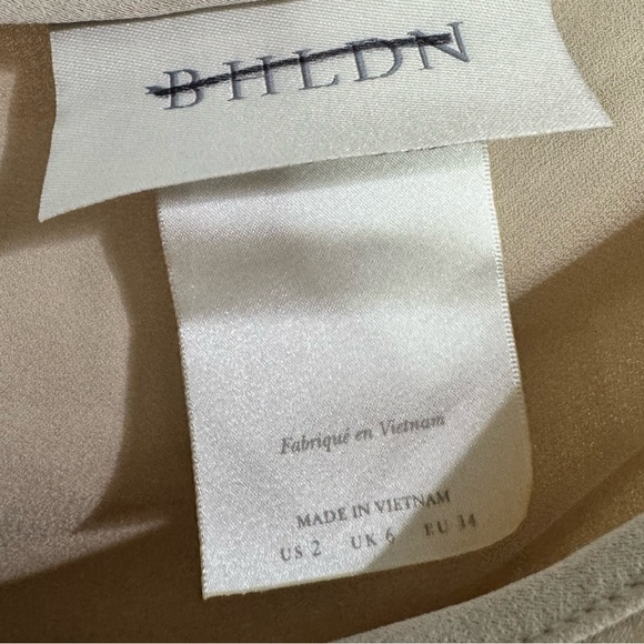 BHLDN Audrie Satin Dress Size 2 - Picture 7 of 9
